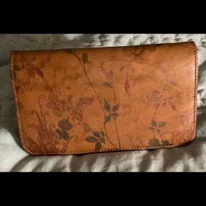 JOHNNY WAS Vintage Mono Bifold Wallet With Insert - Like New